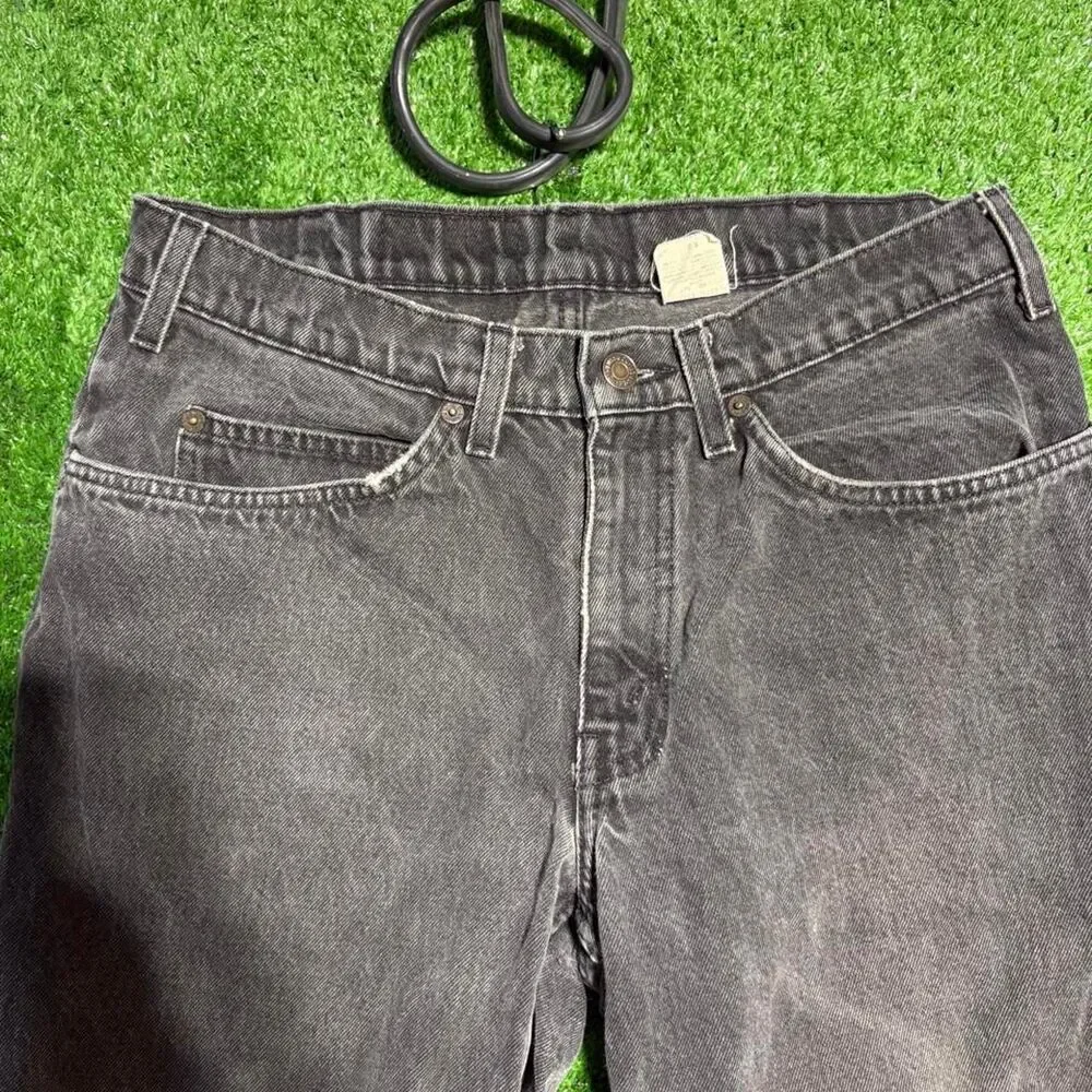Levis Men's vintage Y2K Black Orange tab denim Jeans size 33x28